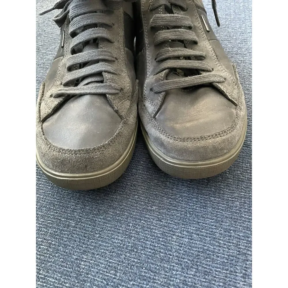 Geox Respira Shoes Mens 8 Leather Sneakers Black Breathable Comfort Walking‎ EUC